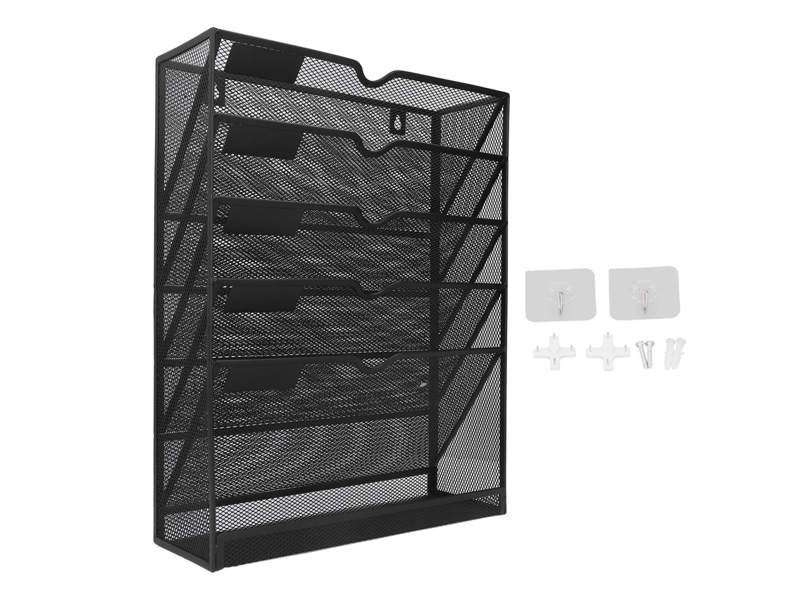 Organizador De Archivos De Pared Con 5 Bolsillos Diseño Humanizado Fácil Instalación Porta Archivos De Pared