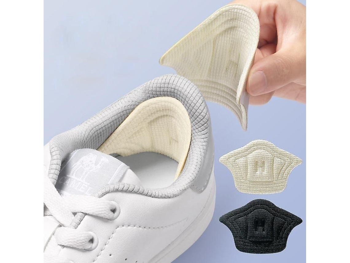 2 Pares De Plantillas Ajustables Para El Talón De Zapatillas Deportivas Con Espuma De Alta Resiliencia Y Malla De Algodón.