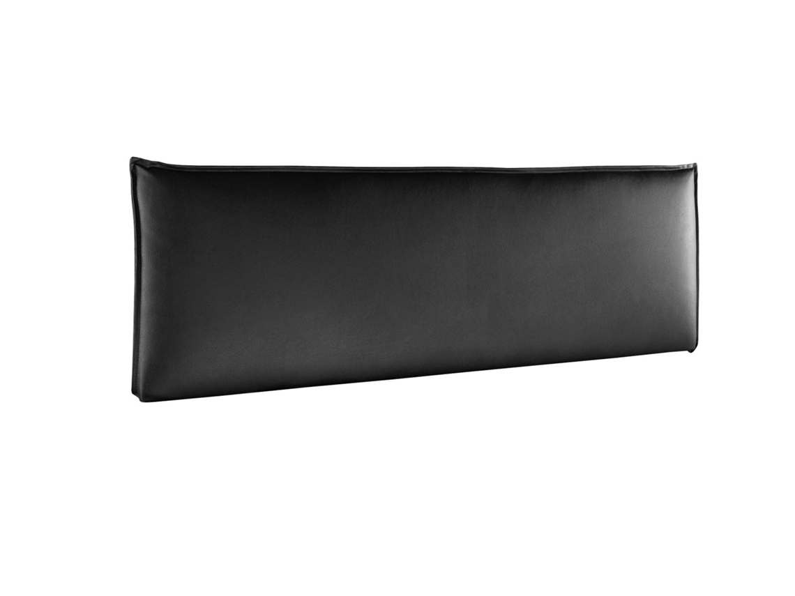 Cabecero Tapizado AGORA para Cama 140 Polipiel Negro ( 145 x 50 x 7 cm)