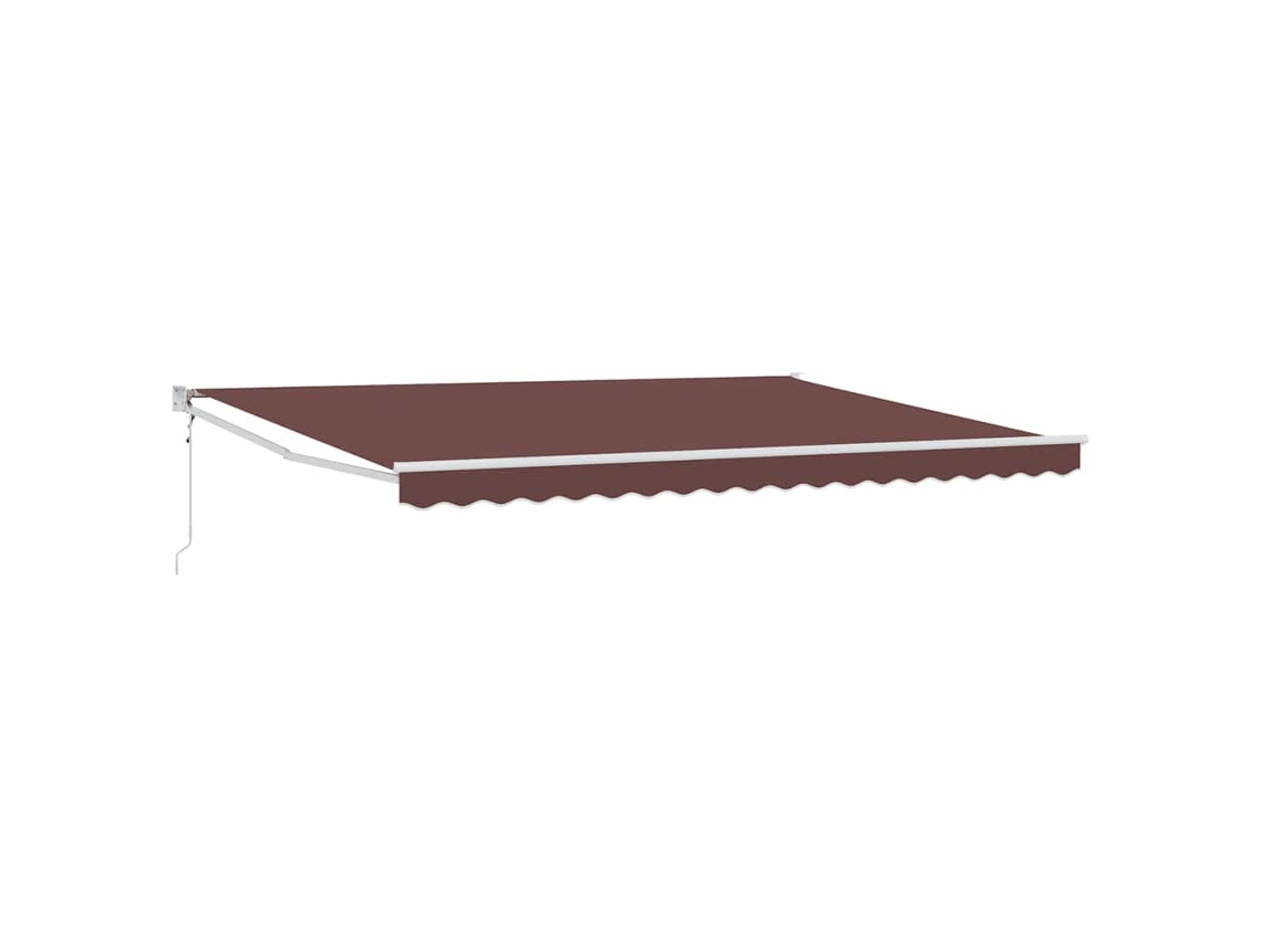 Maison Exclusive - Toldo Retráctil Automático Marrón 450x300 Cm