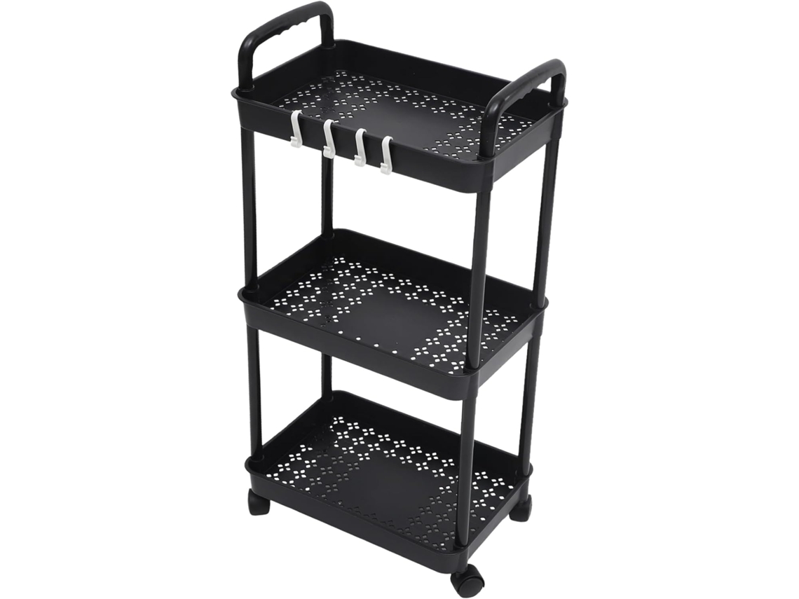 Carro De Almacenamiento Rodante Multicapa, Carro De Cocina Rodante De 3 Niveles