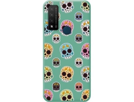 Carcasa para TCL 20 R 5G TUMUNDOSMARTPHONE Silicona Líquida Dibujos Verde