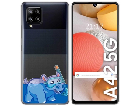 Carcasa Samsung Galaxy A42 5G TUMUNDOSMARTPHONE Dibujos Transparente Multicolor