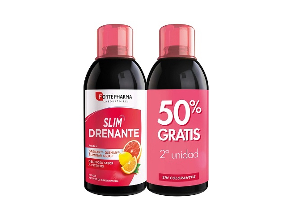 Complemento Alimentar FORTÉ PHARMA Pacote Turboslim Para Drenagem De Citrinos (2 unidades de 500ml)