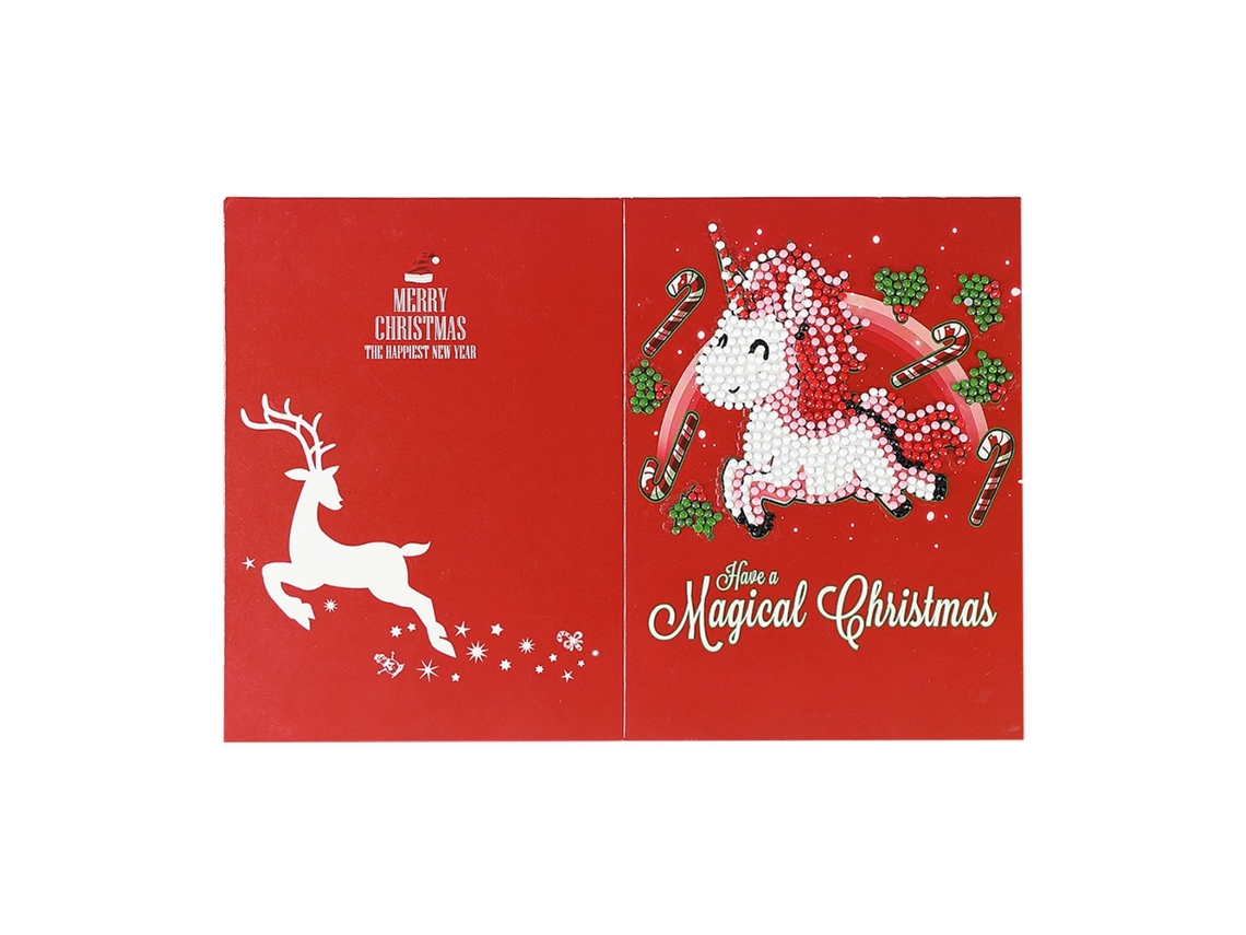 Tarjeta De Felicitación Navideña Para Pintar Con Diamantes De Imitación - Muñeco De Nieve Anciano Hk001