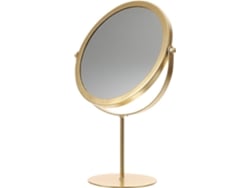 Miroir De Maquillage De Bureau Rond Orné Doré Base Stable Grosse Taille Para Chambre Y Coiffeuse...