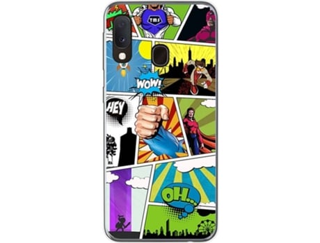 Carcasa Samsung Galaxy A20e 5.8" TUMUNDOSMARTPHONE Comic Multicolor