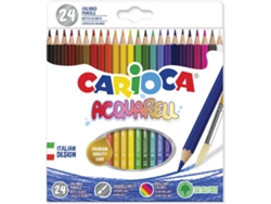 Pack de 24 Lápiz de Color CARIOCA Acuarela (Multicor)