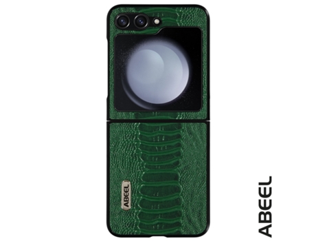 Funda para Samsung Galaxy Z Flip 5 ABEEL Piel Verde