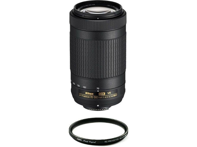 Objetivo NIKON AF-P 70-300MM F4.5-6.3G ED DX + Hoya 58mm PRO 1D