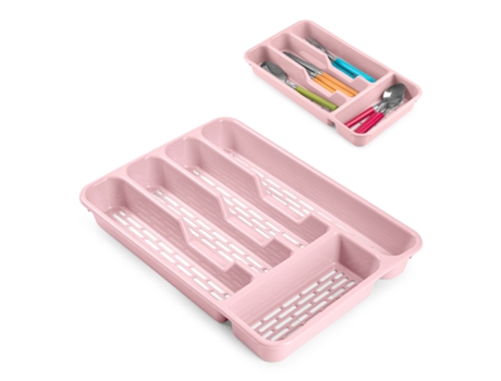 Cubertero PLASTIC FORTE (33 x 24 - Acero Inoxidable - Multicolor)