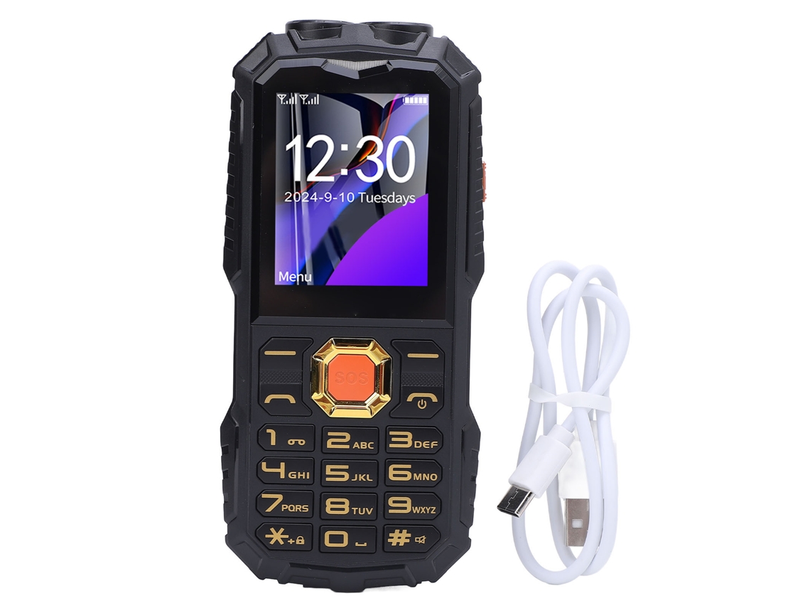 Teléfono Móvil 2g Para Personas Mayores Con Botones Grandes, Batería De 4800 Mah, Doble Sim Y Linterna.