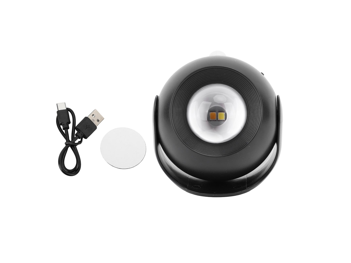 Luz Nocturna Usb Recargable Con Sensor De Movimiento, 3 Modos De Iluminación Giratorios, Inalámbrica Para Dormitorio, Baño Y Cocina.