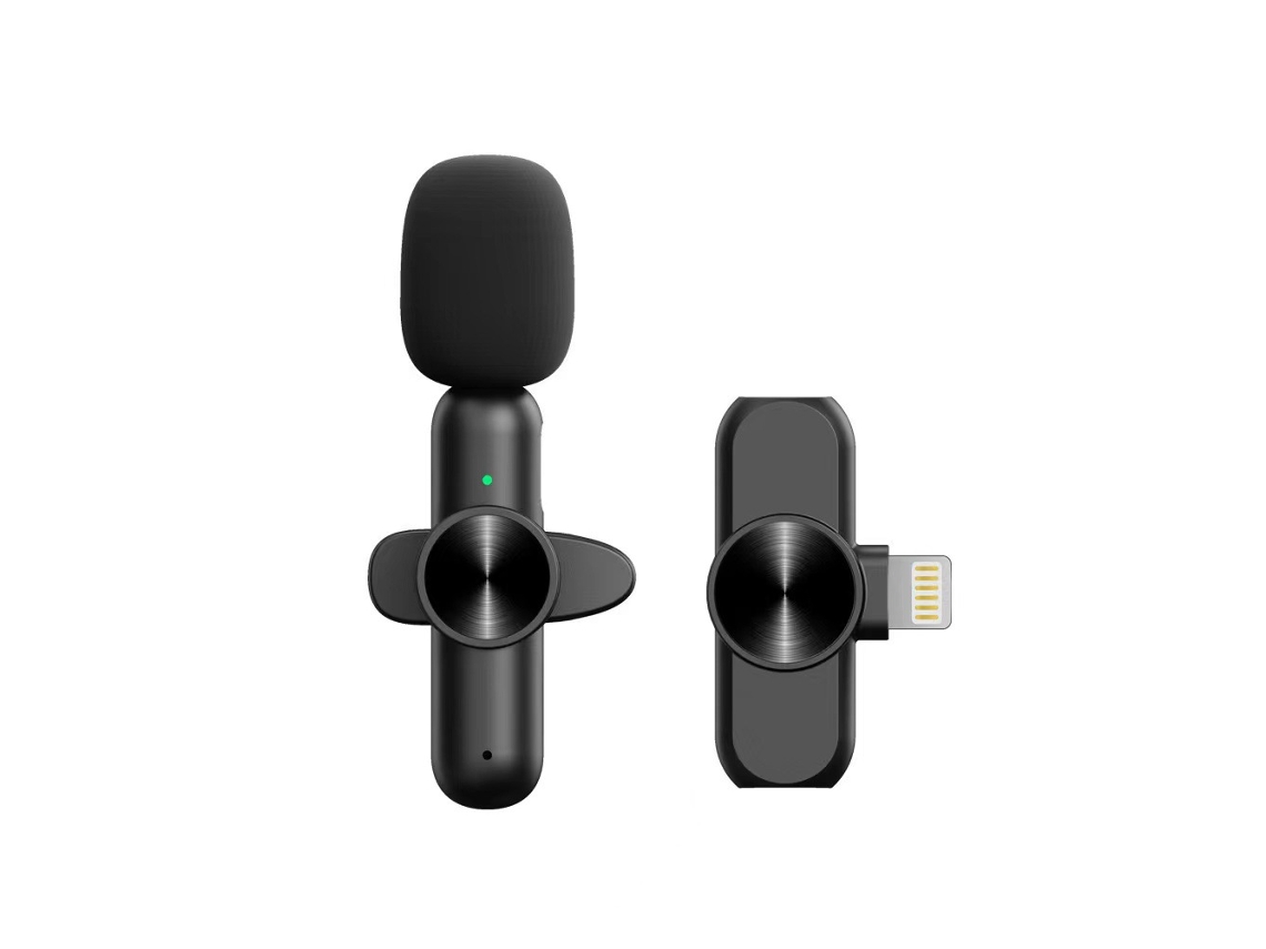 Micrófono de solapa inalámbrico Digitallab K3 Mini con conector Lightning para grabación de entrevistas de vlogs en vivo