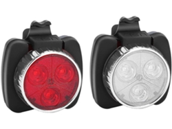 YIZHOOD Luz LED para bicicleta recargable por USB, 4 modos de brillo, resistente al agua y a los golpes DES421 (negro)