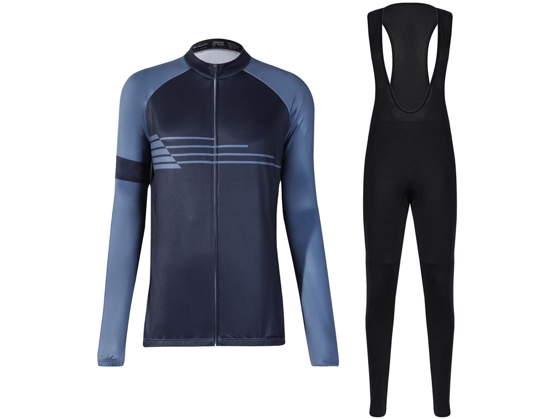 2026-conjunto De Jersey De Ciclismo Para Hombre Invierno Abrigo Largo Manga Con Pantalones Bib Acolchados Ropa De Bicicleta