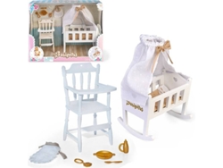 Accesorios de Muñeco FAMOSA Barriguitas Set De Cuna Sillita/Trona Y Accesorios