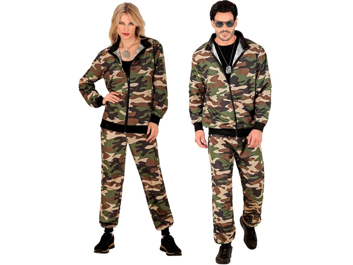 Disfraz de Chándal Party Fashion Camuflado para adulto