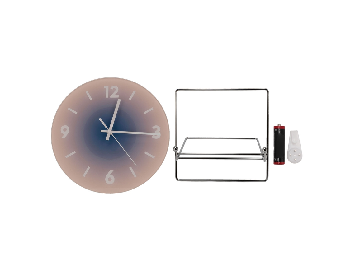 Reloj De Pared Redondo Silencioso De Cristal De 12 Pulgadas, Que Funciona Con Pilas, Para Sala De Estar O Dormitorio.