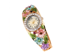 Elegante Reloj De Pulsera Para Mujer Con Movimiento De Cuarzo Y Piedras Brillantes (n.º 2)