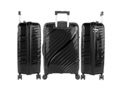 Maleta rígida negra Pp ITACA Danube (48 x 75 x 30 cm, 94 l)