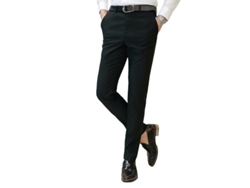 Pantalones De Traje Cloudstyle Para Hombre De Corte Recto Talla 3xl Negro 3xl Negro