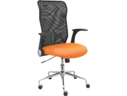 Silla de Escritorio Operativa PIQUERAS Y CRESPO Minaya Naranja y Negro (Malla y Tejido)