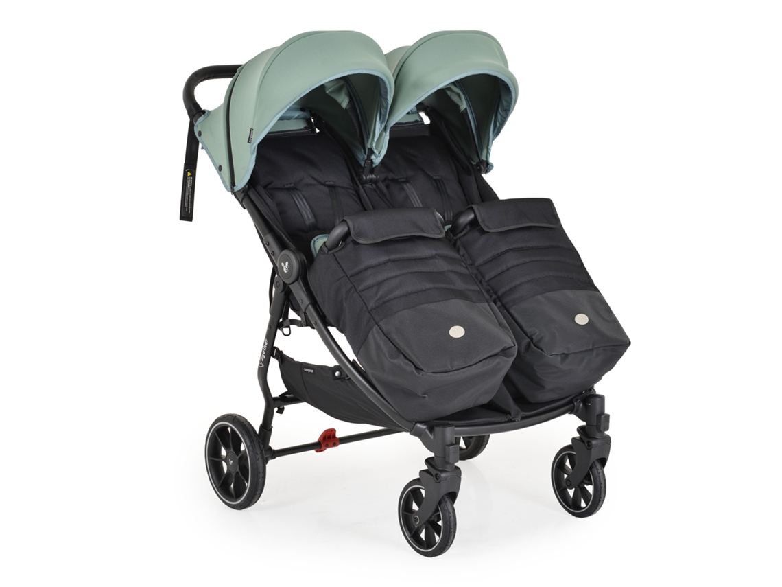 Cochecito gemelo Cangaroo Iceberg Green de 2gether