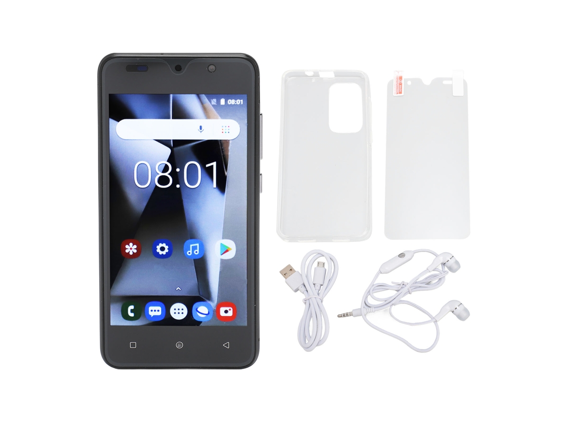 Smartphone Hd Ultradelgado De 5 Pulgadas, 4 Gb De Ram, 32 Gb De Rom, Cámara De 8 Mp, Android 12, Negro.
