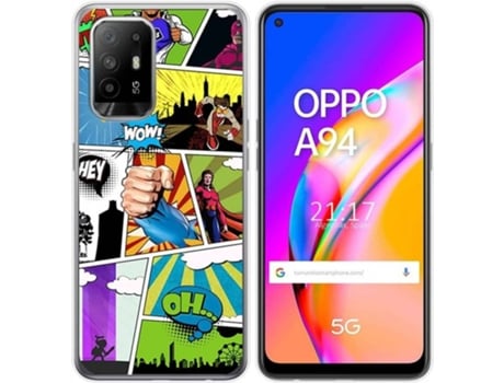 Carcasa Oppo A94 5G TUMUNDOSMARTPHONE Comic Multicolor