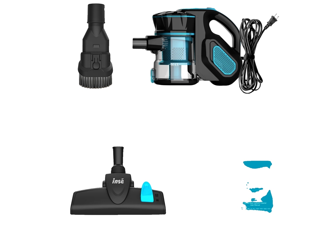 Aspiradora de mano con cable, potencia de 500 W y 999 W, tecnología ciclónica en el depósito de polvo, color azul, OEM UE