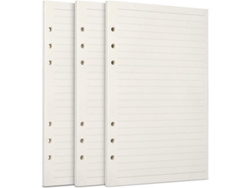 2026-papel Recargable A5, 100 Gsm, 6 Huecos, Hoja Suelta Para Carpeta, 3 Paquetes