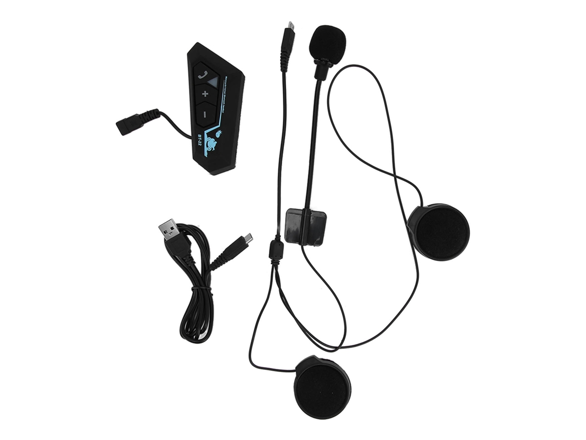 Auriculares Bluetooth Bt22 Para Casco De Motocicleta Con Respuesta Automática De Llamadas Y Conexión De Intercomunicador.