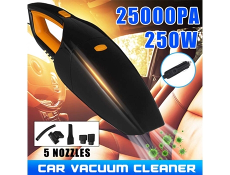 Robot aspirador de mano de 250W y 25000Pa para coche, ordenador de casa, filtro Hepa, potente limpiador portátil para uso en húmedo y seco