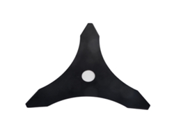 Cuchilla De Corte Negra De 3 Dientes Y 25 Cm (10") Para Desbrozadora De Gasolina De Eje Recto.