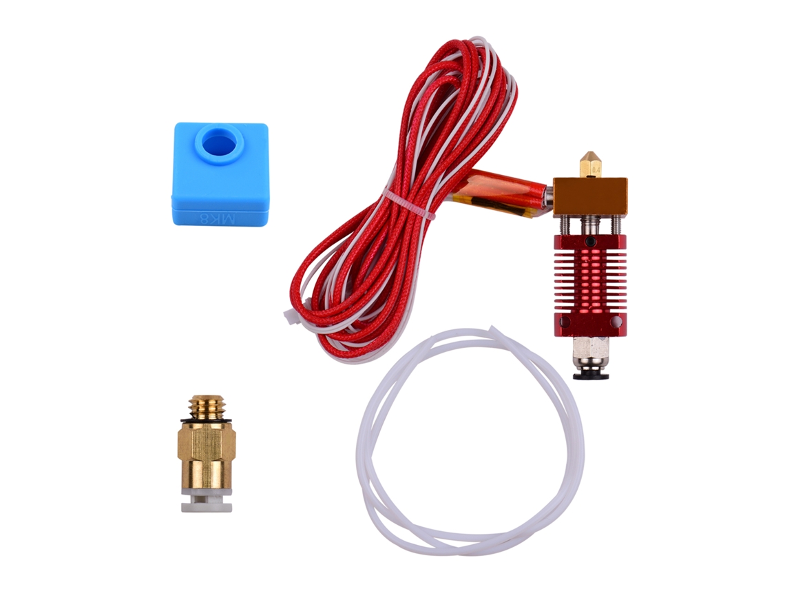 Kit extrusor hotend metálico com bico 0.4mm, bloco de alumínio para impressora 3d Creality