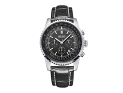 Reloj De Pulsera Analógico De Acero Para Hombres Megir Con Dial Redondo De Plata Negra