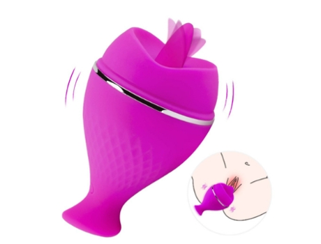 Vibrador de Clítoris para Mujer 10 Modos de Vibración Recargable Mavue BISBISOUS Vibrador de Lengua para Lamer