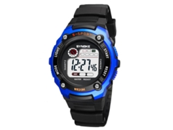 Reloj Deportivo Impermeable Con Luz Trasera Para Niños Pulsera Suave Azul