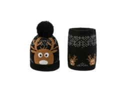 Gorro navideño infantil-Negro AURUM