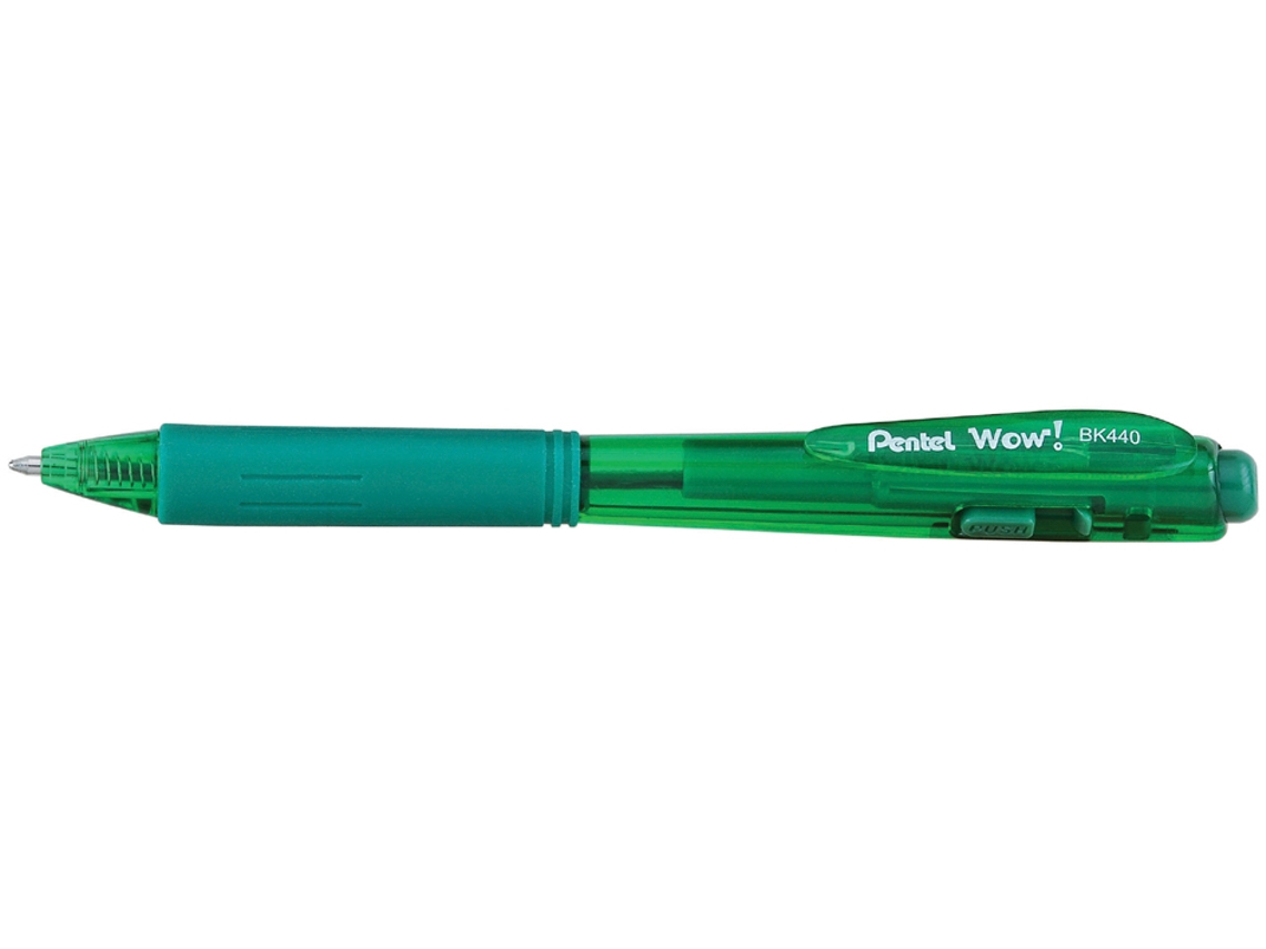Bolígrafo Retráctil PENTEL Wow Bk440 Verde