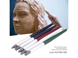 5pcs/set Caneta de Modelagem de Barro de Silicone Macia Ferramenta Diy Cerâmica (médio)