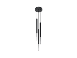 Sollux Sl.0887 Lámpara Colgante Mozaica 3p Negro Cromo