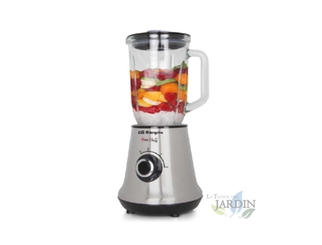 Batidora de Vaso ORBEGOZO Vaso de Cristal 1L 2 Velocidades 500 W
