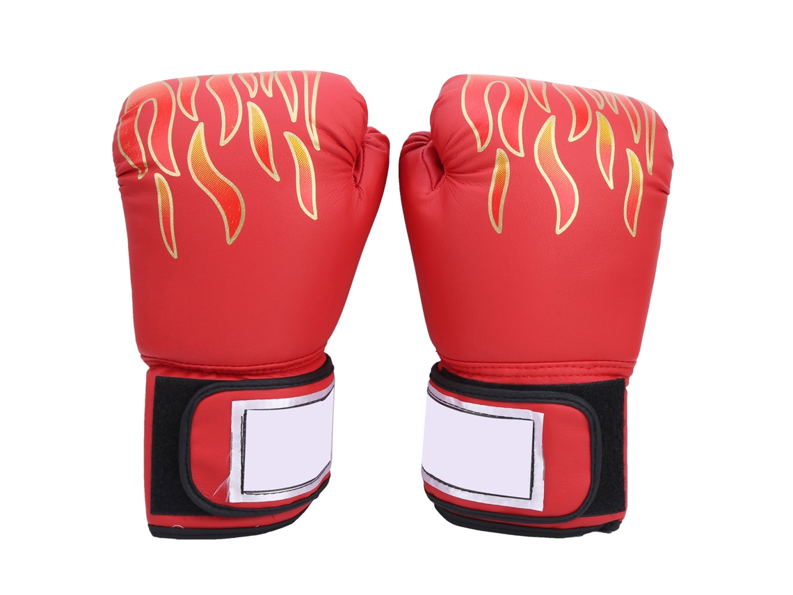 Guantes De Boxeo Universales De Cuero Sintético Para Adultos, Ideales Para Boxeo, Sanda, Muay Thai Y Entrenamiento Con Saco De Boxeo - Rojo