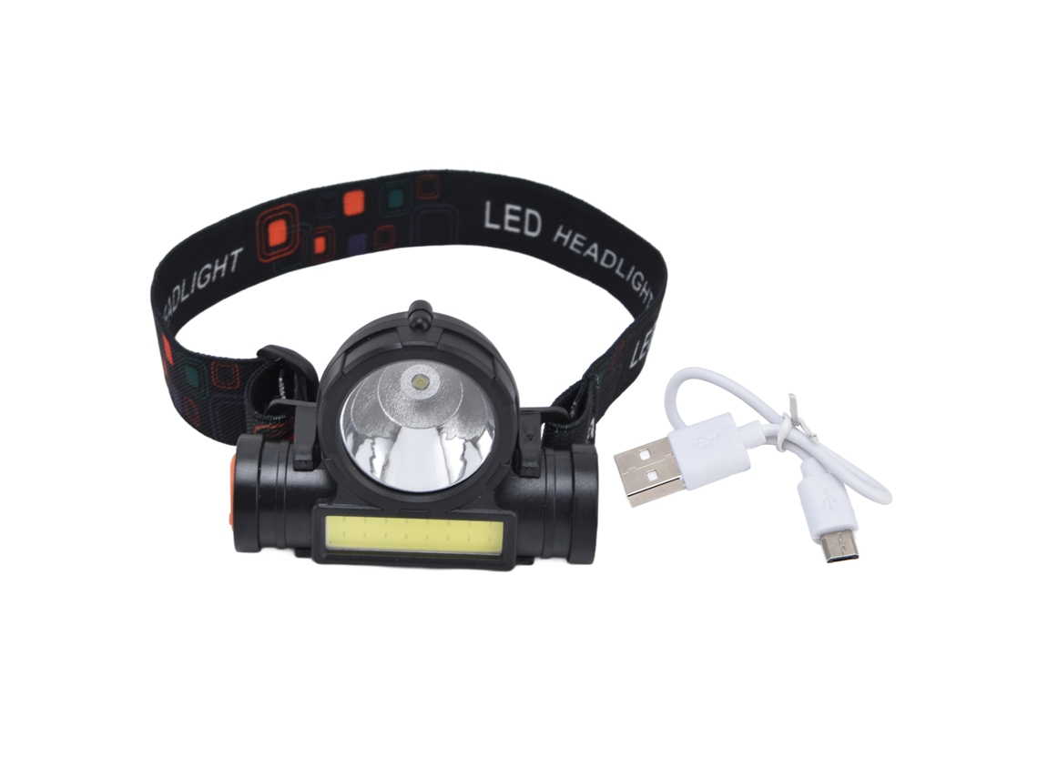 2026-linterna Frontal Led Cob Recargable Usb Ajustable Impermeable Para Camping Caza Pesca Exterior