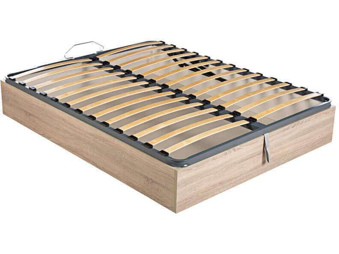 Canapé PIKOLIN Abatible De Láminas Transpirable Oxfort Altura 32 Cm - Roble - 135X190Cm