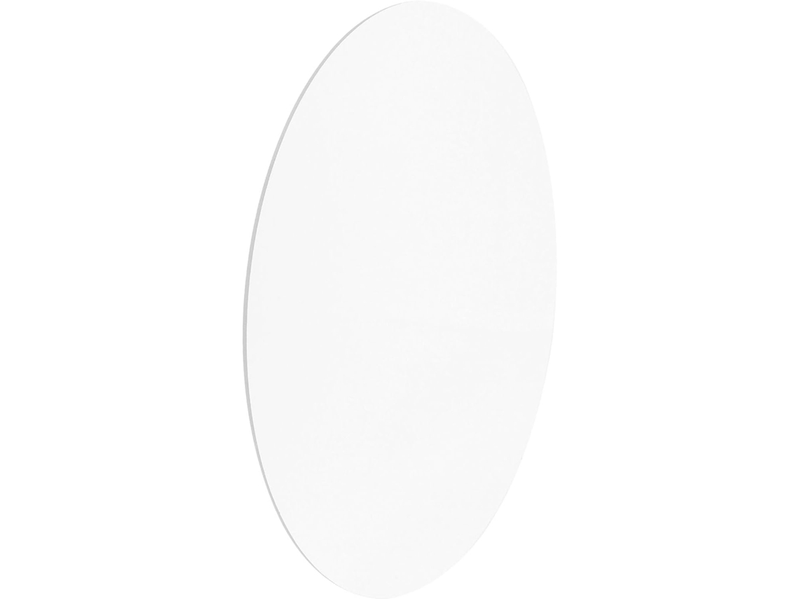 Bandeja Redonda Espejo Acrílico Blanco Superficie Fácil Limpiar Ideal Bodas Elegante Centro Lisa Como Mesa
