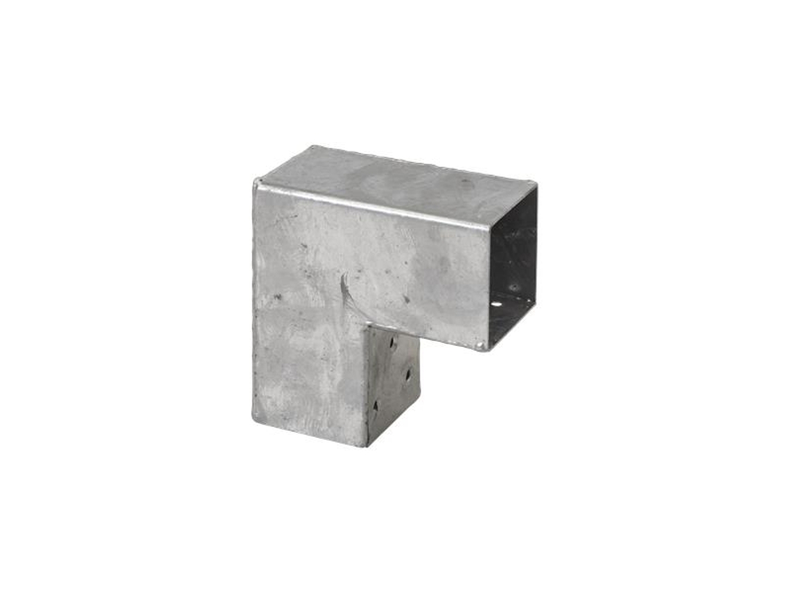 Conector Pérgola 90 Graus Galvanizado Para Postes 12 X 12 Cm Modelo Cubo Por Peça Wovar