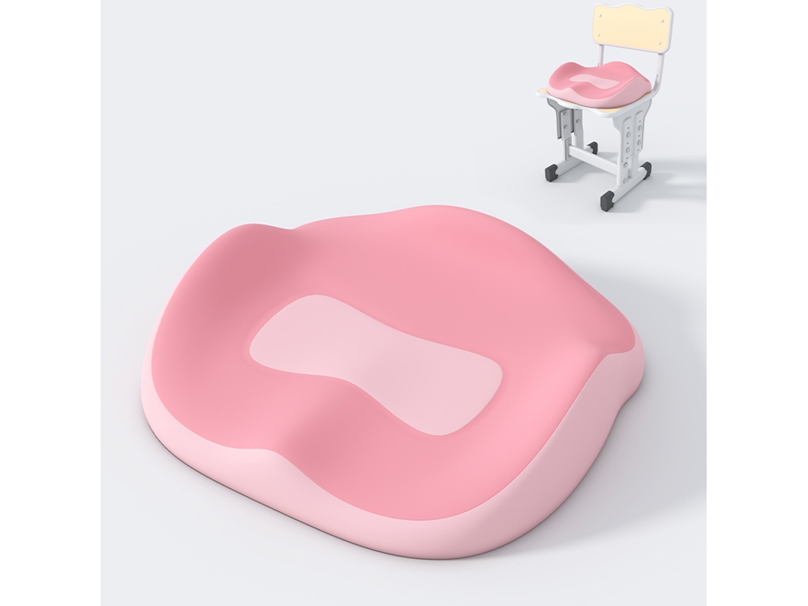 Cojín De Asiento De Espuma Viscoelástica Transpirable Para Aliviar El Dolor Por Estar Sentado Durante Períodos Prolongados, Rosa Gertiz